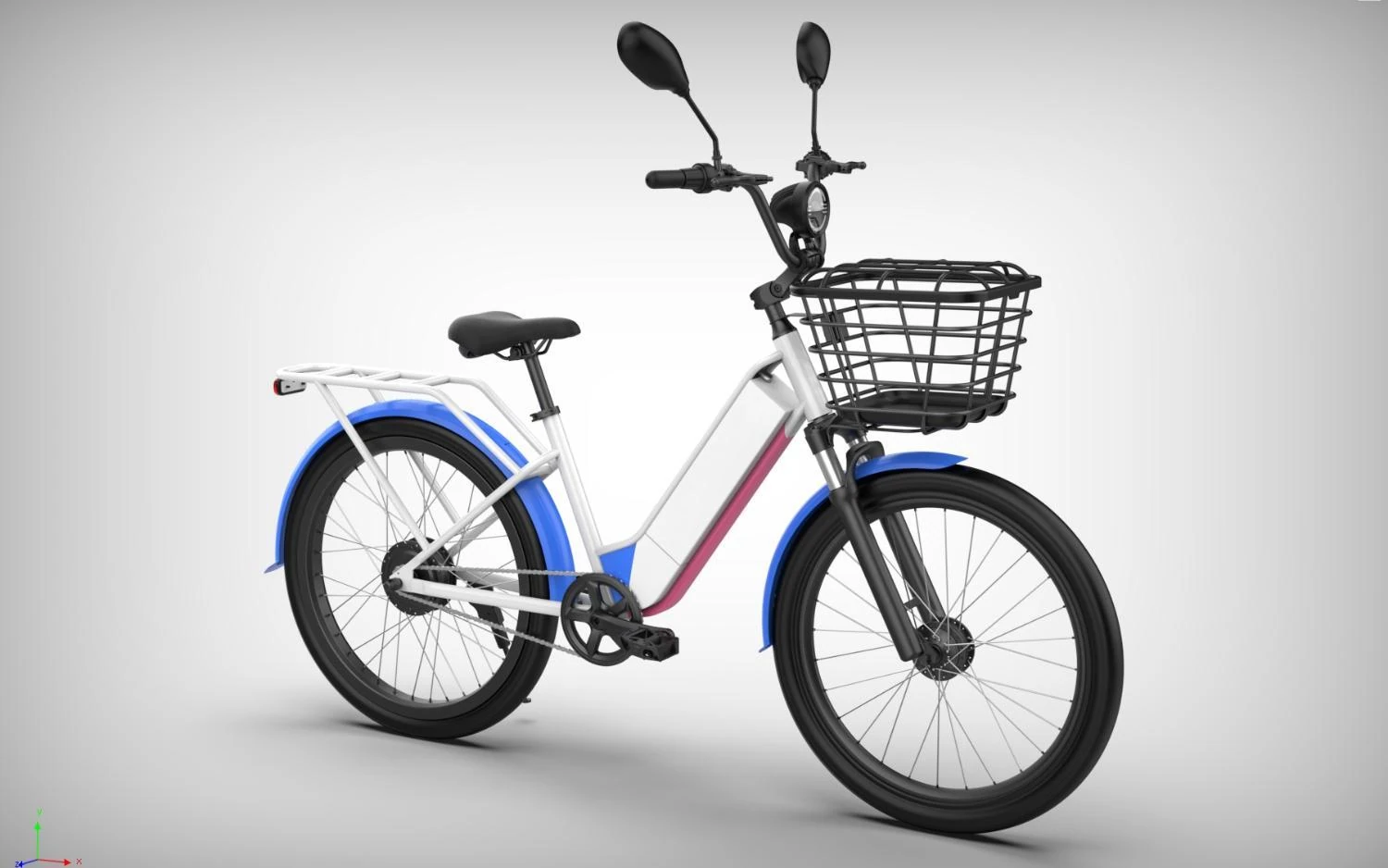 Complete ARKVIA C26-750 electric bicycle — side view